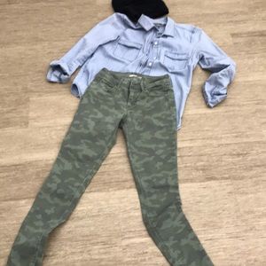 Old navy rockstar camo jeans size 0